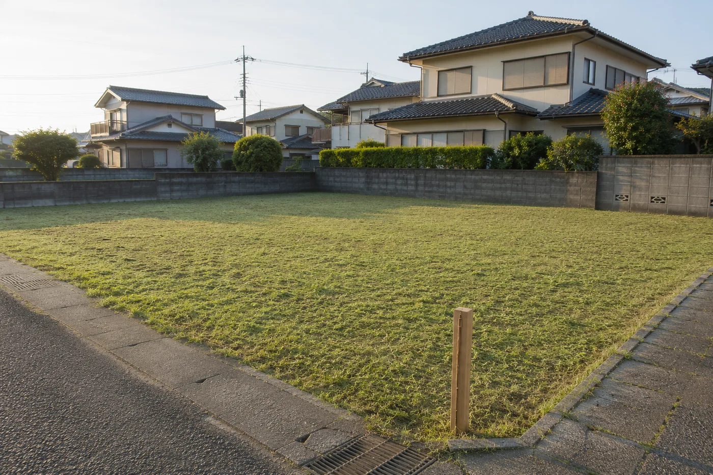 定期管理プランで手入れされた空き地のイメージ